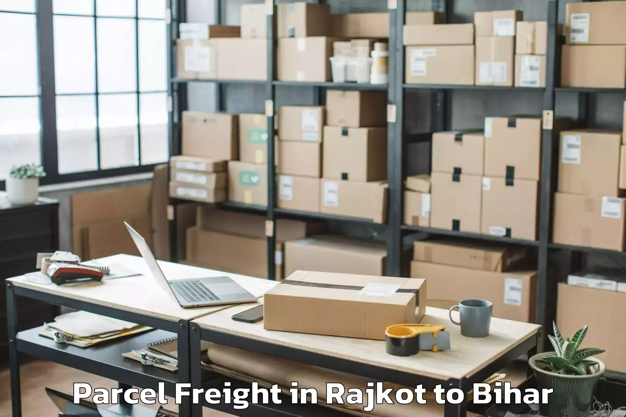 Easy Rajkot to Bharwara Parcel Freight Booking